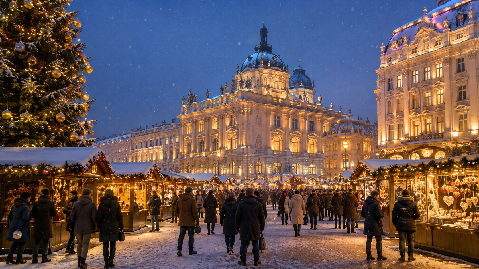 Christmas market in Vienna, Austria